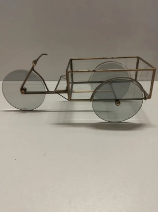 Triciclo Decorativo Latón y Cristal