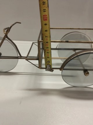 Triciclo Decorativo Latón y Cristal