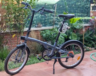 Bicicleta Plegable BTWIN Tilt 120 Gris