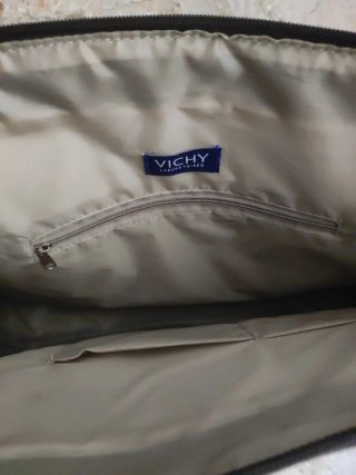 Bolso de Hombro Grande Beige y Marrón