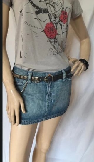 Gonna mini in denim estiva