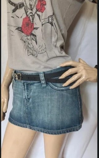 Gonna mini in denim estiva