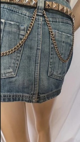 Gonna mini in denim estiva