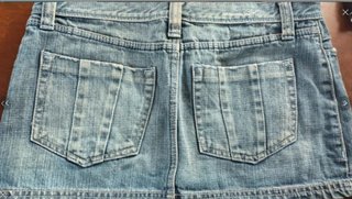 Gonna mini in denim estiva