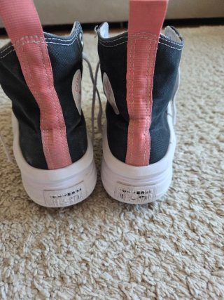 Converse negras y rosas talla 35.5