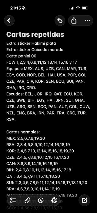 Cromos Panini Mundial 2026
