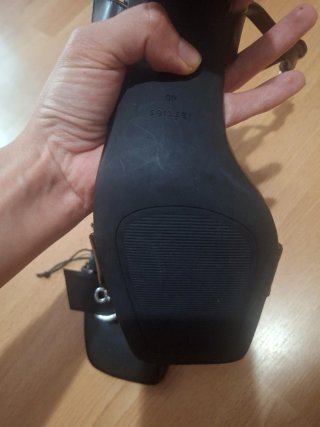Sandalias tacón Lefties hebilla negras nuevas