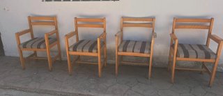 Lote de 4 sillas madera estilo nórdico