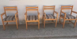 Lote de 4 sillas madera estilo nórdico