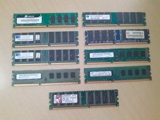 Lote Memorie RAM DDR3, DDR2 e DDR