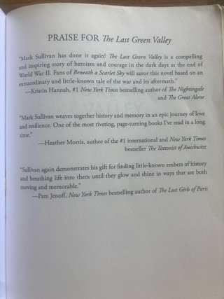 The Last Green Valley A Novel