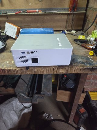 Proyector Bomaker Gris y Blanco