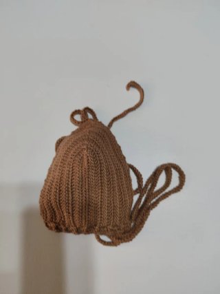 Sujetador de baño de crochet marrón