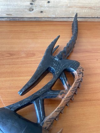 Grande scultura africana antilope Chi Wara Bamana