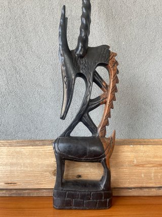 Grande scultura africana antilope Chi Wara Bamana