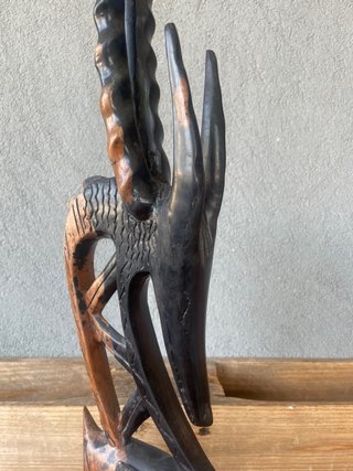 Grande scultura africana antilope Chi Wara Bamana