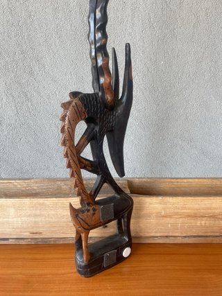 Grande scultura africana antilope Chi Wara Bamana