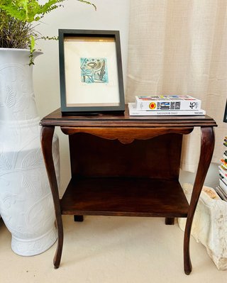 Mesita/mueble Auxiliar Antiguo Madera
