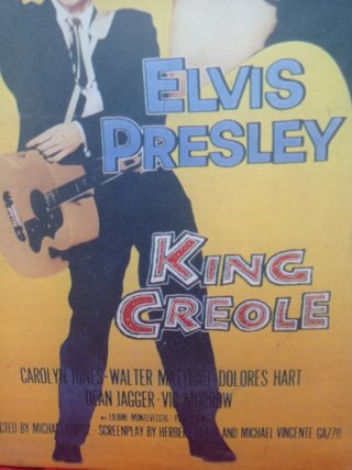 Cartel Tela Vintage King Creole Elvis Presley