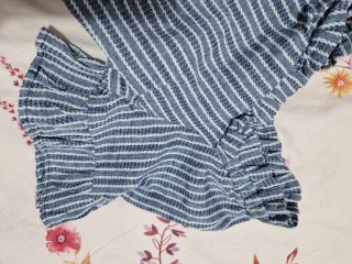 Blusa Rayas Azul y Blanco