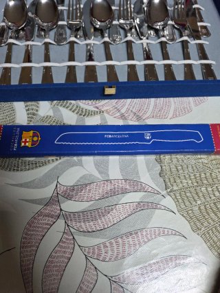Set Cubertería FC Barcelona Terciopelo