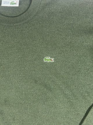 Jersey Lacoste Verde Oliva Vintage Talla XXL
