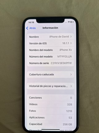iPhone Xs 256 GB Nero/Oro