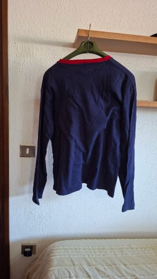 Maglia uomo Babbo Natale blu L