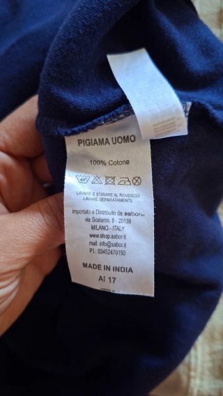 Maglia uomo Babbo Natale blu L