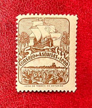 Sello Guerra Civil Efímero Consejo Asturias y León