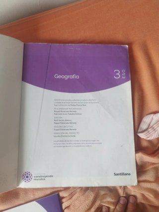 Libros 3 ESO geografía santillana