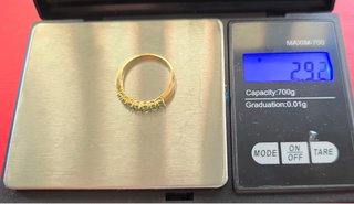 Anillo Oro 18k con Esmeraldas
