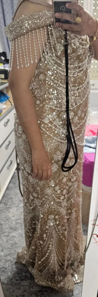 Vestido de fiesta con pedrería