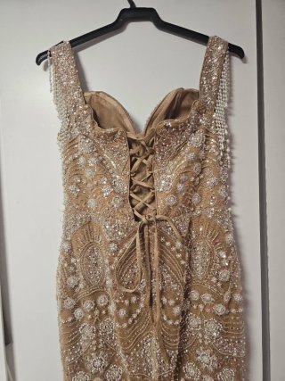 Vestido de fiesta con pedrería