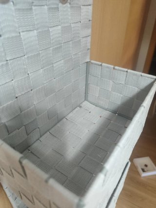 Estantería colgante de tela con tres estantes