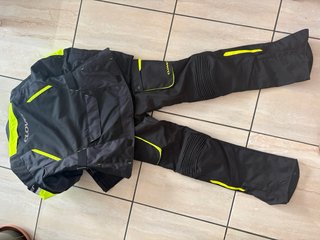 Traje Moto Mujer Clover Negro/Amarillo