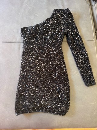 Vestido lentejuelas SHEIN una manga Talla XS