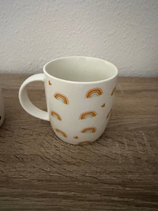 Juego de 2 tazas de porcelana