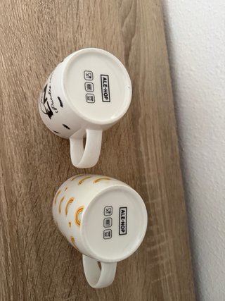 Juego de 2 tazas de porcelana