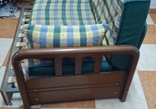 Sofá Cama Tela Cuadros