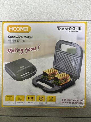 Hoomei Toast & Grill Sandwich Maker HM-5810B