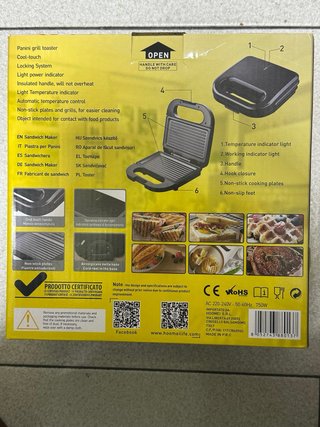 Hoomei Toast & Grill Sandwich Maker HM-5810B