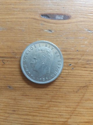 Moneda Carlos I Rey de España 1982