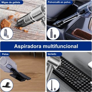 Aspiradora y Soplador de mano Recargable potente