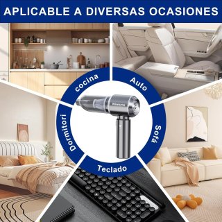 Aspiradora y Soplador de mano Recargable potente