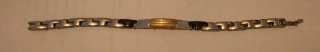 Bracciale Acciaio Uomo Oro Argento