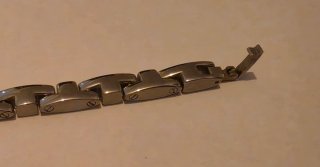 Bracciale Acciaio Uomo Oro Argento