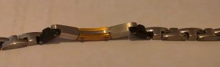 Bracciale Acciaio Uomo Oro Argento
