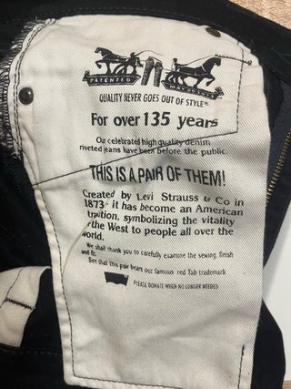 Pantalón vaquero Levi's hombre negro