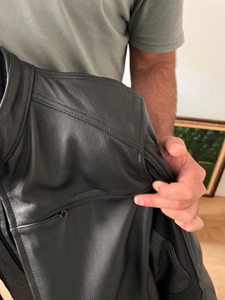 Chaqueta de moto cuero suave Dainese